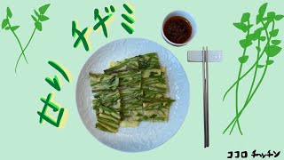 [韓国料理]せりチヂミ作り方