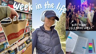 [weekly vlog] birthdays, book shopping, *attempting* productivity & coffee chats