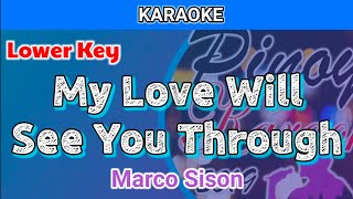 My Love Will See You Through by Marco Sison (Karaoke : Lower Key)