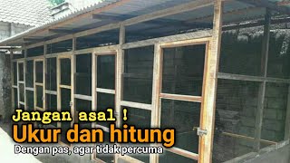 membuat kandang ayam, Sesuaikan antara ukuran dan bahannya