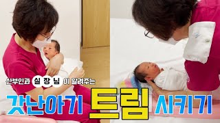 [육빠로그]산부인과 실장님이 알려주는 아기 트림 시키는 방법 How to burp a newborn baby 신생아 트림시키기