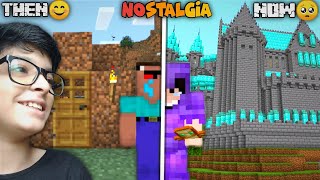 THEN😊 VS NOW😭 MINECRAFT COMPARISON |THIS VIDEO WILL MAKE YOU CRY| (Nostalgic Video)