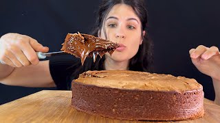 BIG CHOCOLATE LAVA CAKE | MUKBANG | ASMR | EATING SOUNDS
