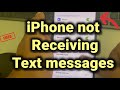iPhone not receiving Text messages : Here is the fix
