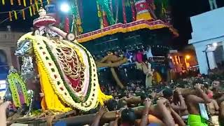 Suchindrum temple Sri thanumalaya swamy 9th day night subthavarna event