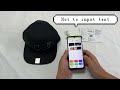 full rgb color led hats caps screen hat caps with bluetooth app