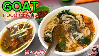 Delicious GOAT noodle soup - this breakfast 2025 must try | food street tour with Thang-TV