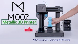 Mooz 3D Printer 3-in-1 Multi Purpose Metalic 3D Printer