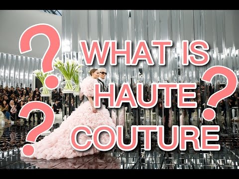 What does haute couture mean?
