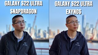 Samsung Galaxy S22 Ultra SnapDragon vs Exynos Camera Comparison