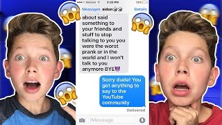 CRAZY SONG LYRIC TEXTING PRANK ON BESTFRIEND!!!! GNASH - I HATE YOU, I LOVE YOU