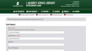 Requesting Books from Other Libraries & Article Scans