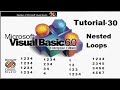 Nested loop in Visual Basic | pattern programs in vb  Tutorial 30