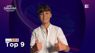 Junior Eurovision 2022 -  Top 9 (so far) + 🇲🇰🇪🇸🇬🇧
