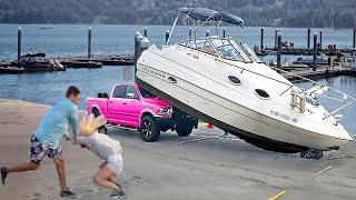 IDIOTS AT THE BOAT RAMP!