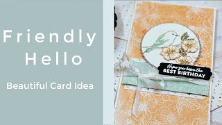 Friendly Hello with Simple Stampin' Blends!  SaleABration Theme Global  Hop