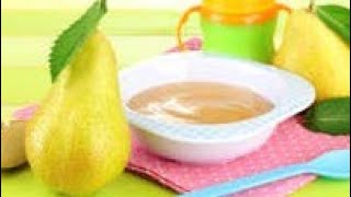 وجبة للبيبي عمر ٤ اشهر🍐 baby reciepe 4 month