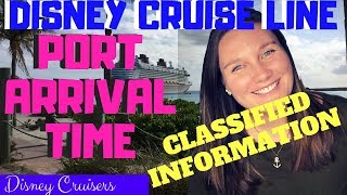 What Does PORT ARRIVAL TIME ACTUALLY Mean?? | Disney Cruise