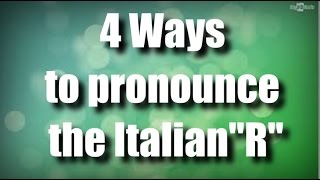 4 Different Italian "R" - The Sicilian Pronunciation