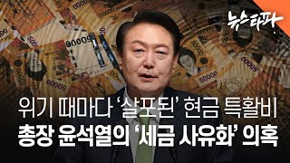 위기 때마다 ‘살포된’ 현금 특활비… 총장 윤석열의 ‘세금 사유화’ 의혹 - 뉴스타파