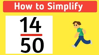 How to simplify the fraction 14/50 || 14/50 Simplified