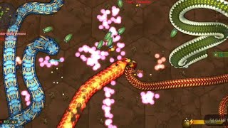 Worms Zone Cacing Epic slitherio Gameplay Biggest snake game world record 2021 little biggest snake