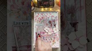 ASMR Scrapbook with me | Live with love and you will create art 🖼️🎨✨ #scrapbookasmr #journaling