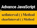 setInterval and clearInterval in JavaScript