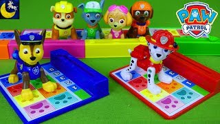 Game Time! New Paw Patrol Back Flip Pup Pup Boogie Game Toys Marshall Chase Skye Rubble Toys Video!