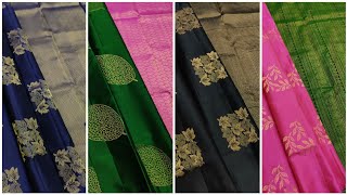 Pure Handloom Kanchipuram Soft Silk Sarees With Silk Mark Certified