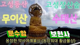 [고성 등산] 고성장산숲 지나 무이산과 수태산 등산/ 보현사 동양최대 황금불상