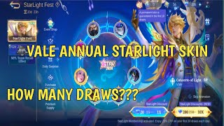 Vale annual starlight skin. How many draws???