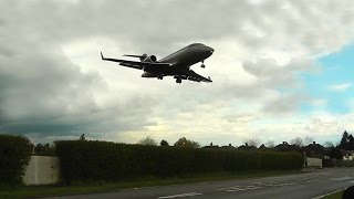 VistaJet - Bombardier Challenger 605 landing at RAF Northolt