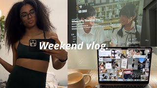 Weekend Vlog as a Student in Brussels | Girls night, Studywithme, Braids, Pilates \u0026 CDrama