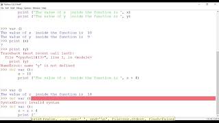 Python Tutorial for Beginners | Global vs Local scope of a function | 369 ProIT