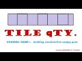 #tile_quantity_estimation_civil_engineering_construction by building construction sanjay pore