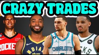 CRAZY NBA TRADES including a Dejounte Murray Milwaukee Bucks Trade | Mikal Bridges, Zach LaVine etc.