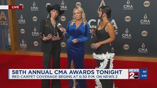 Danae Hays chats with News 2 on the red carpet prior to the CMA Awards