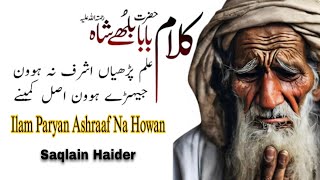 Baba Bulleh Shah Poetry | Best Punjabi Kalam 2025 | Kalam Baba Bulleh Shah | Sufi | Saqlain Haider