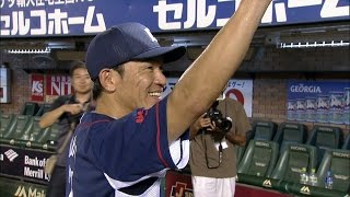 【プロ野球パ】決勝打を放った脇谷のヒーローインタビュー 2015/08/06 E-L