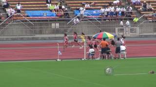 2017第70回京都府中学校総合体育大会1年女子100m予選1組