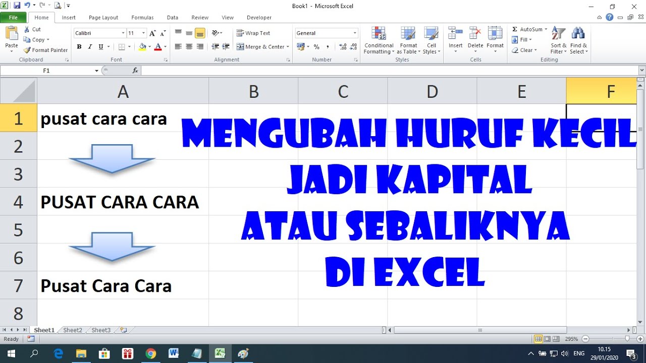 Cara Mengubah Huruf Menjadi Kecil Besar Kapital Di Ms Word - Riset