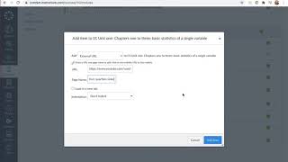 Canvas Adding an external link to a module