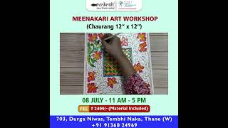 Penkraft Meenakari art on Chaurang Workshop |  Learn Meenakari art