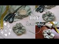 DIY hair scarf Tutorial / how to make Satin silk hair scrunchies /sew hair accessories easy at home