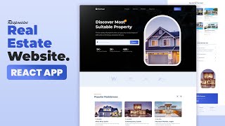 🏠 React JS Tutorial - REAL ESTATES APPLICATION | Download Full Source Code.