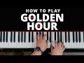 How to play ✨GOLDEN HOUR ✨ On The Piano (Beginner Lesson)