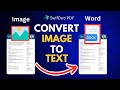 How to Convert IMAGE to Editable text for FREE | Convert Image to Word