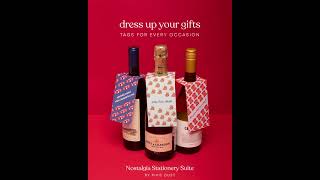 Dress up your gifts | 90s theme Wine tags