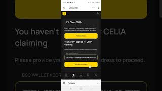 ⭕ Celia Token : Réclamations Officiellement Ouvertes 🎉